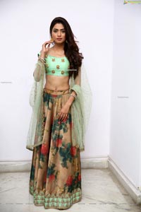 Zoya Mirza in Green Floral Lehenga