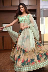 Zoya Mirza in Green Floral Lehenga