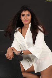 Aishwarya T Reddy in White Button-Down Shirt