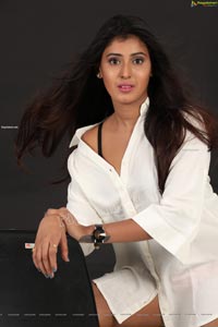 Aishwarya T Reddy in White Button-Down Shirt