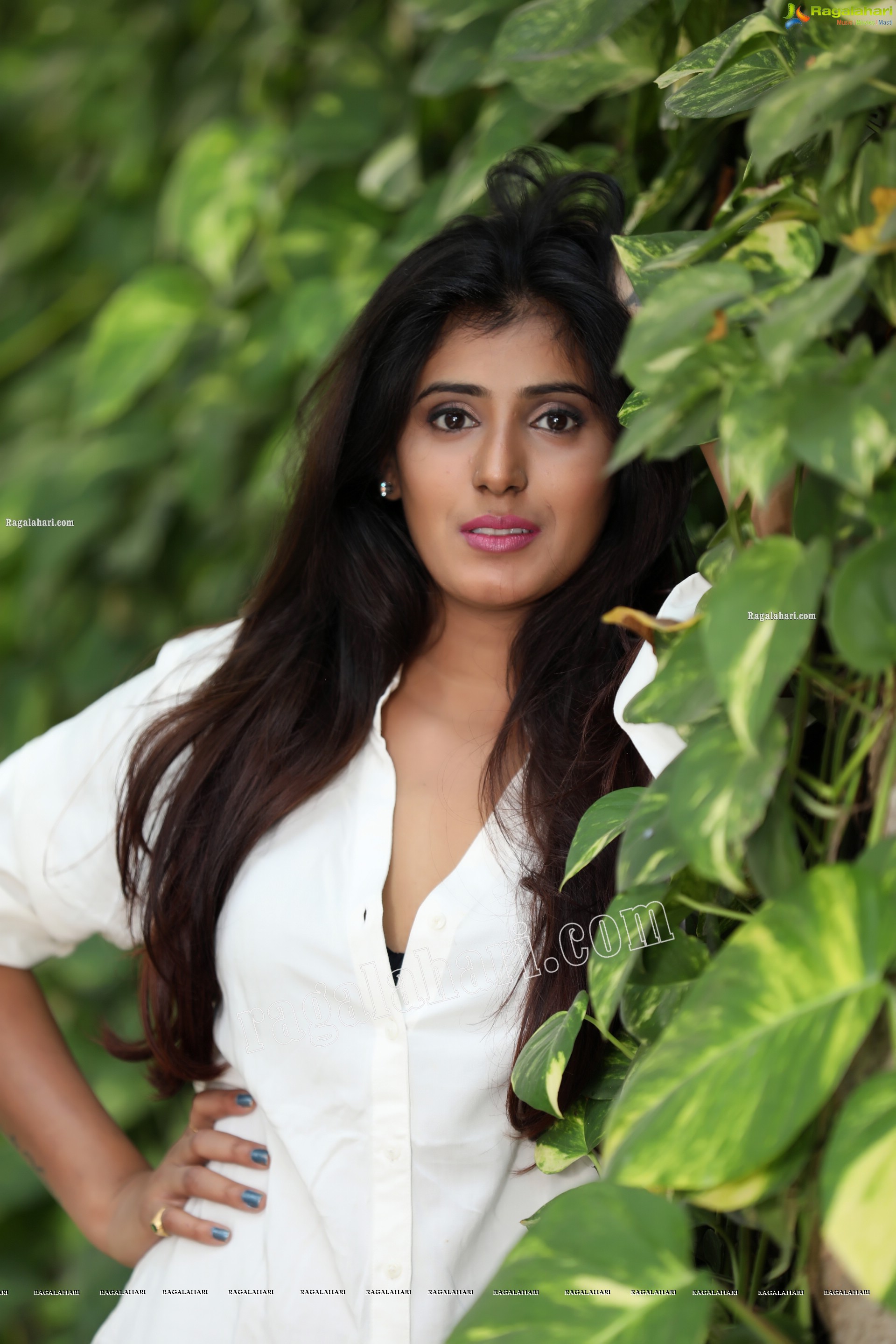 Aishwarya T Reddy in White Button-Down Shirt Exclusive Photo Shoot