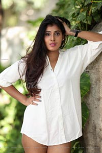 Aishwarya T Reddy in White Button-Down Shirt