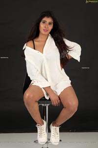 Aishwarya T Reddy in White Button-Down Shirt