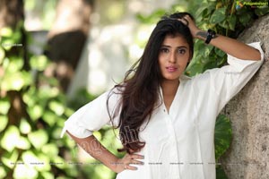 Aishwarya T Reddy in White Button-Down Shirt