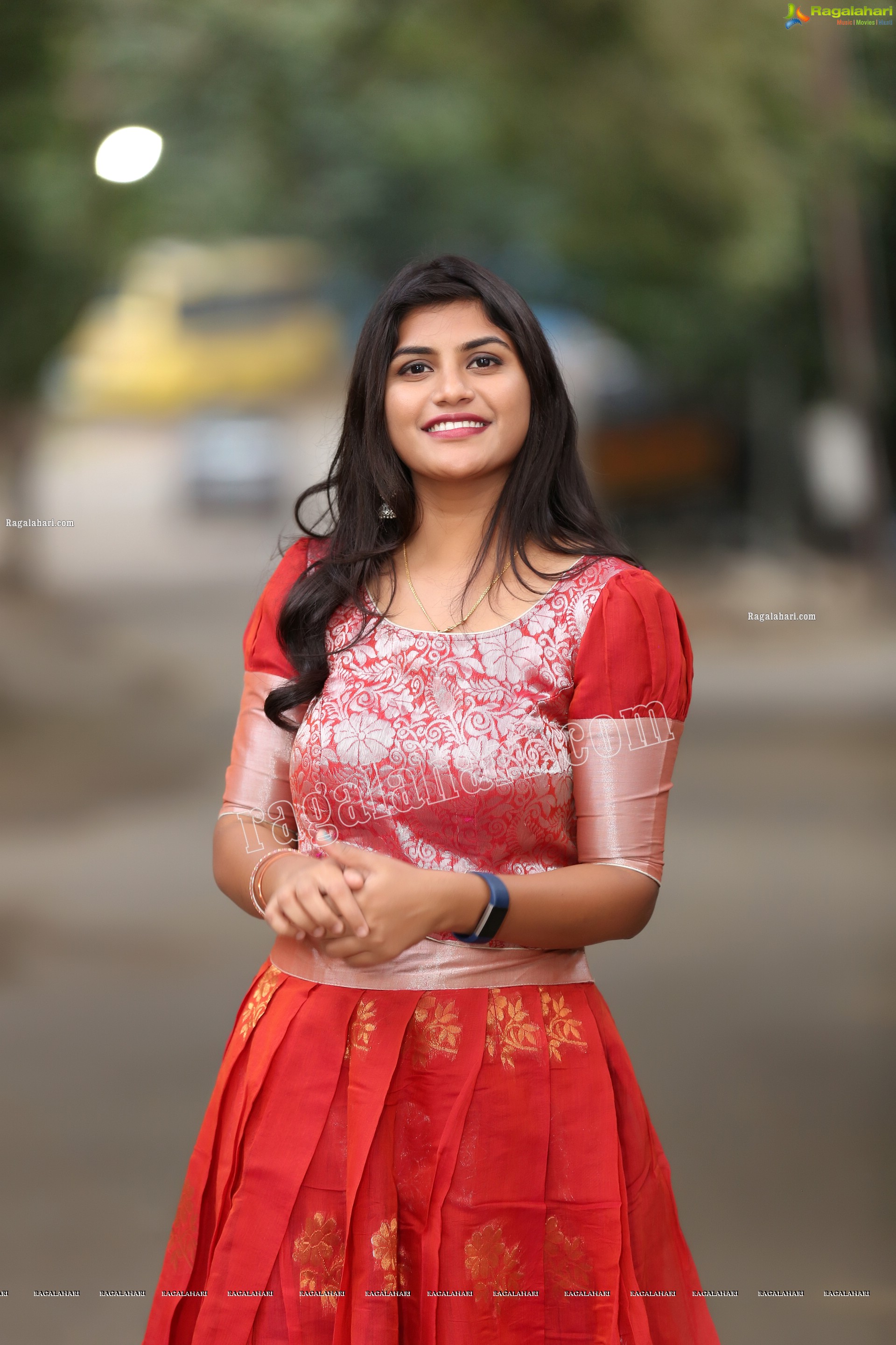 Kirthana Shiny in Red Ornate Lehenga, Exclusive Photo Shoot