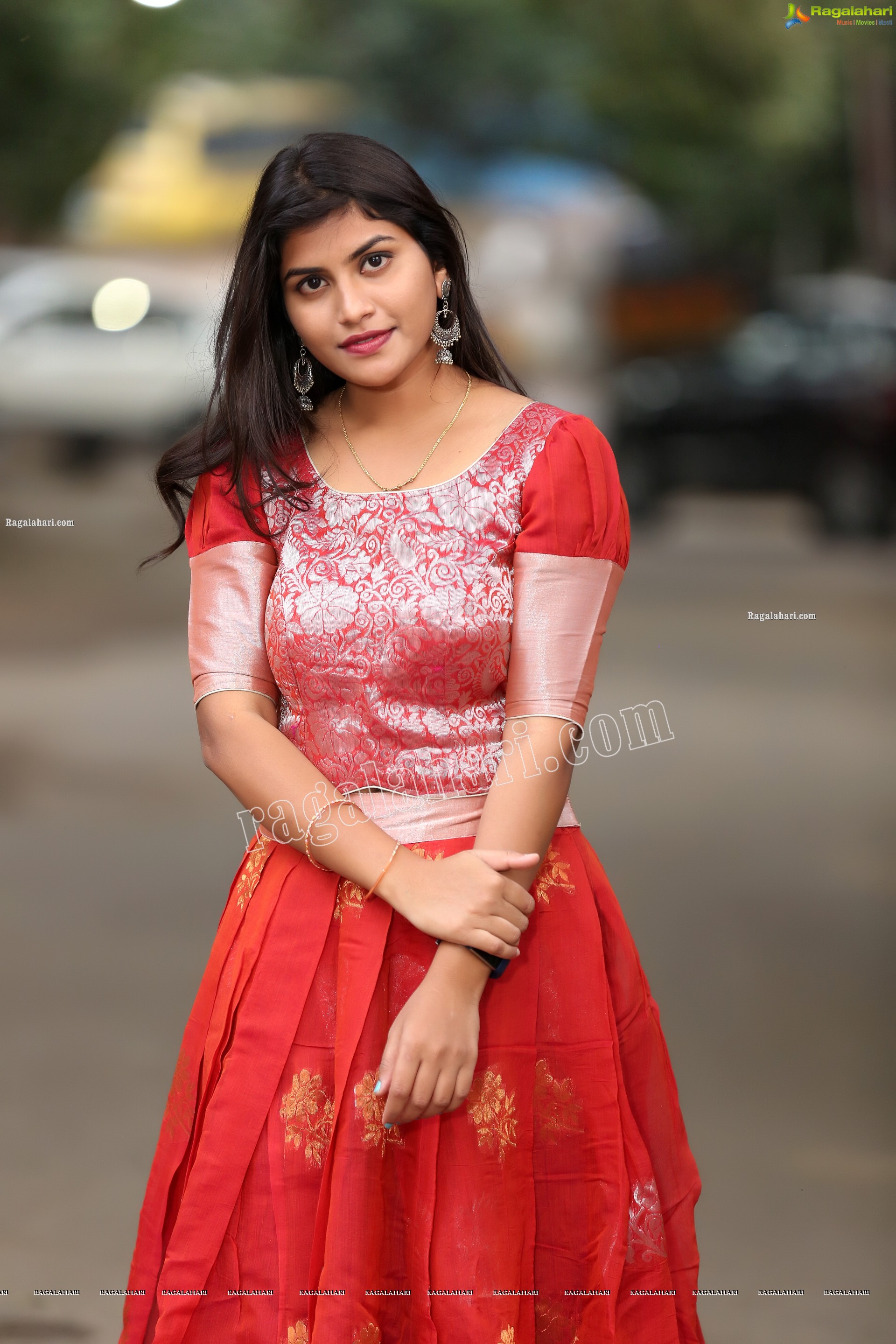 Kirthana Shiny in Red Ornate Lehenga, Exclusive Photo Shoot