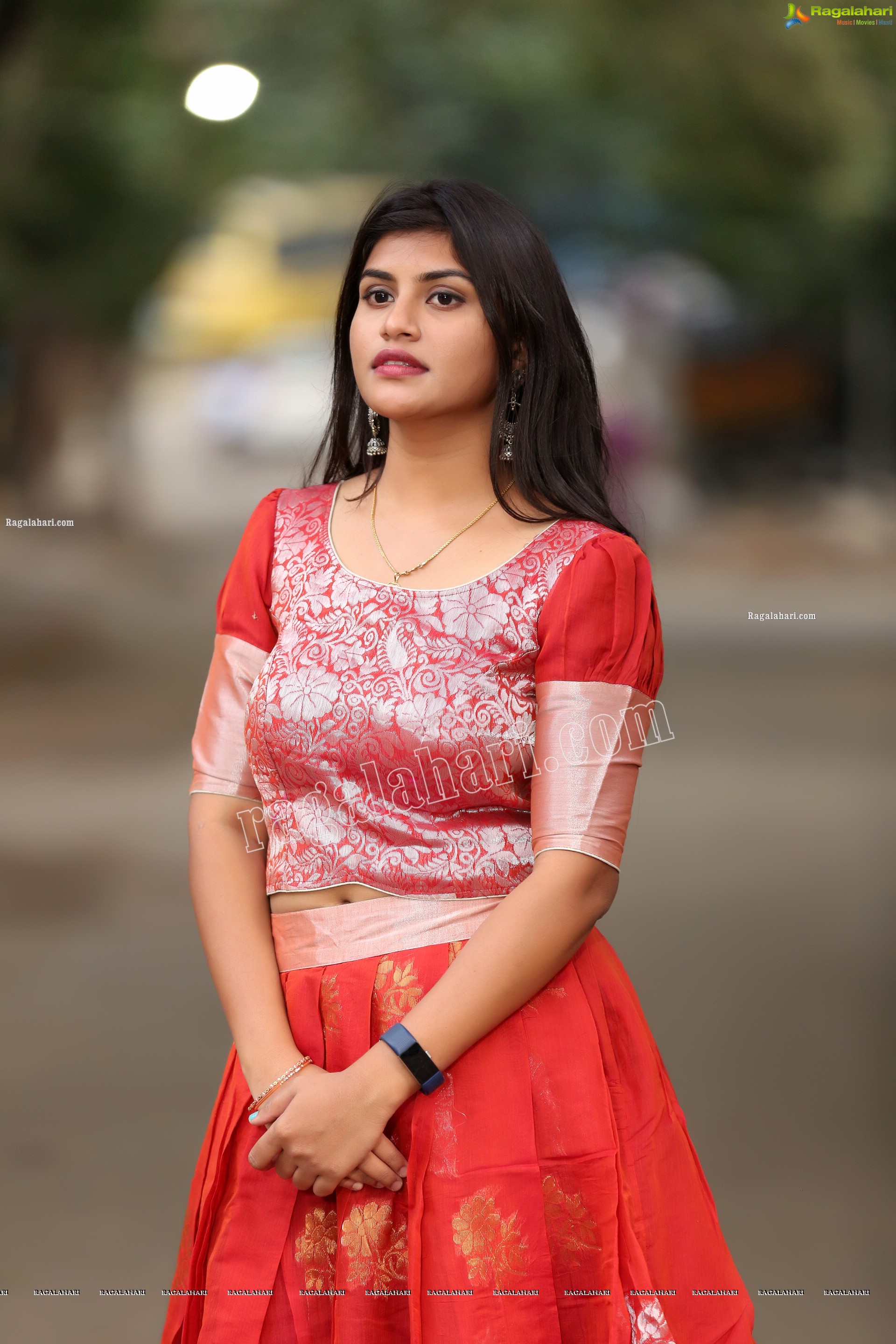 Kirthana Shiny in Red Ornate Lehenga, Exclusive Photo Shoot