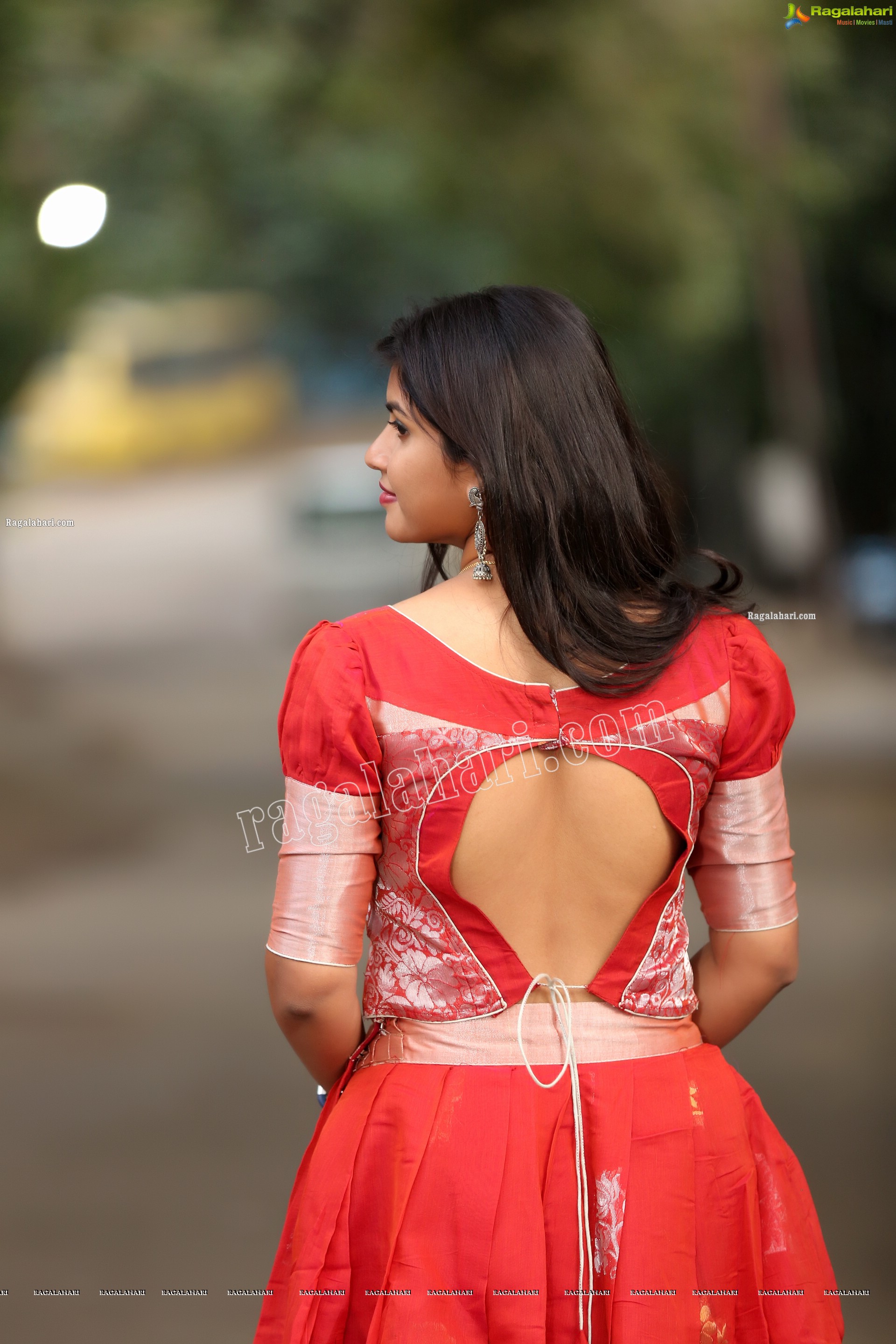 Kirthana Shiny in Red Ornate Lehenga, Exclusive Photo Shoot