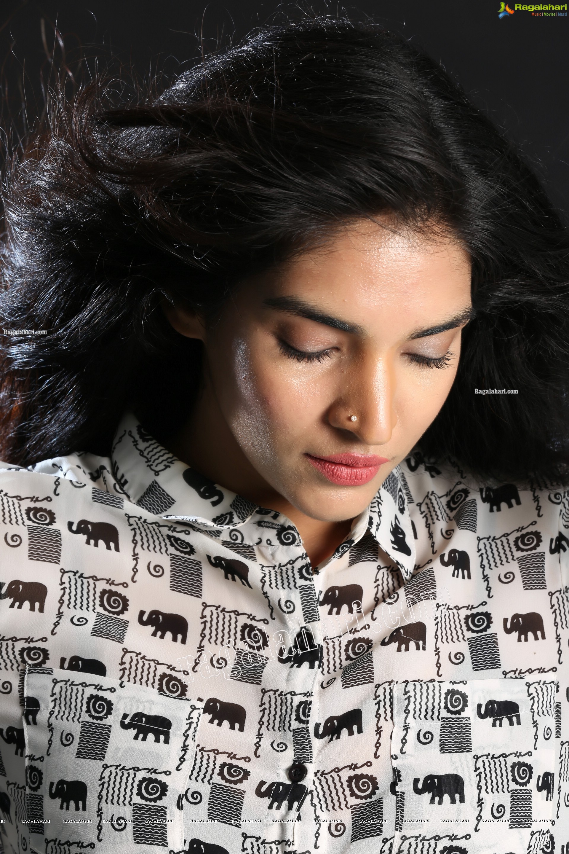 Supraja Narayan in Black and White Elephant Print Shirt, Exclusive Photo Shoot