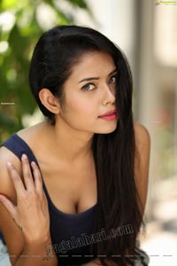 Swati Mandal in Navy Blue Tank Top and Jeans
