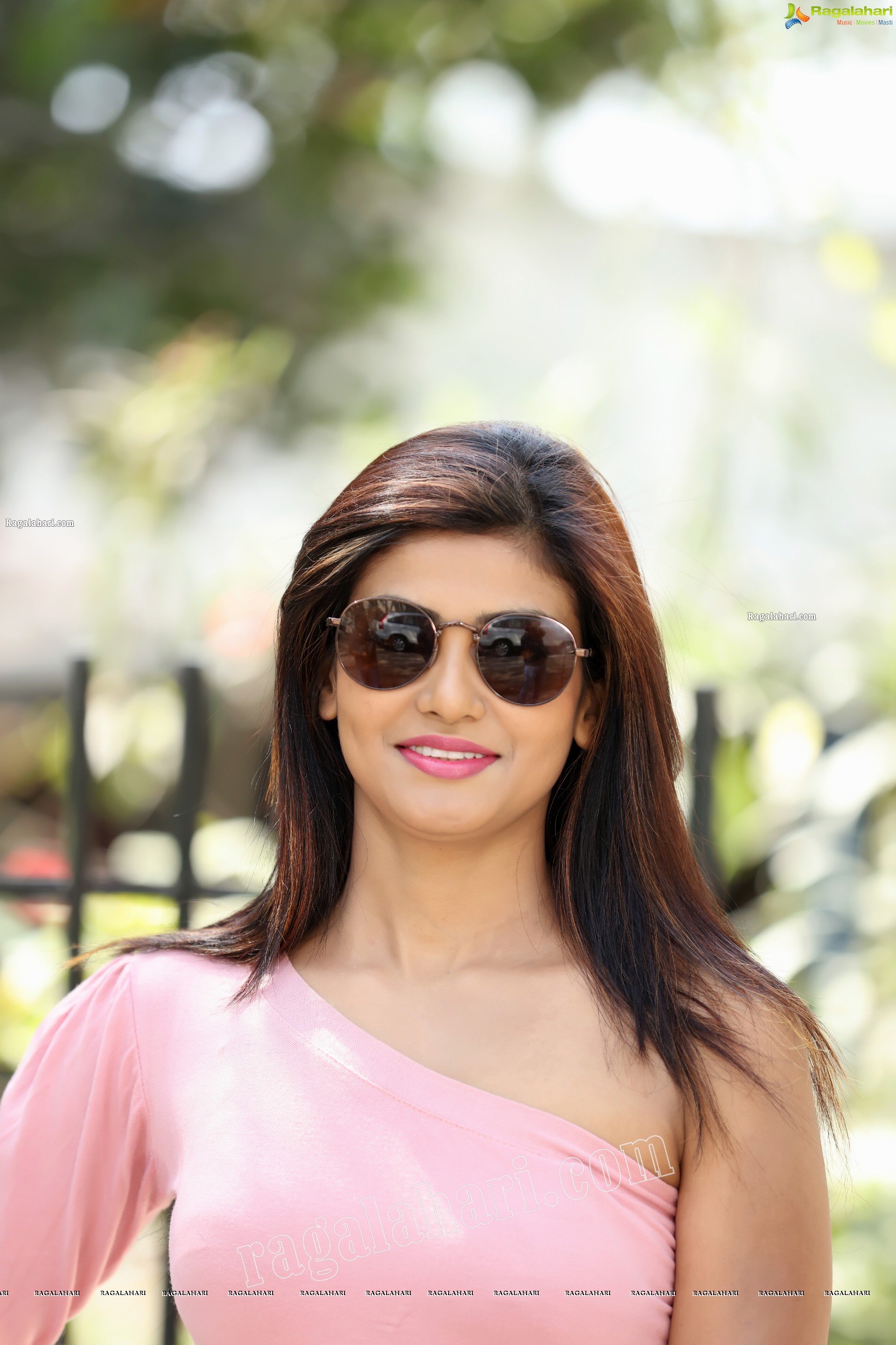 Sweta Singh in Baby Pink One Shoulder Top and Jeans, Exclusive Studio Shoot