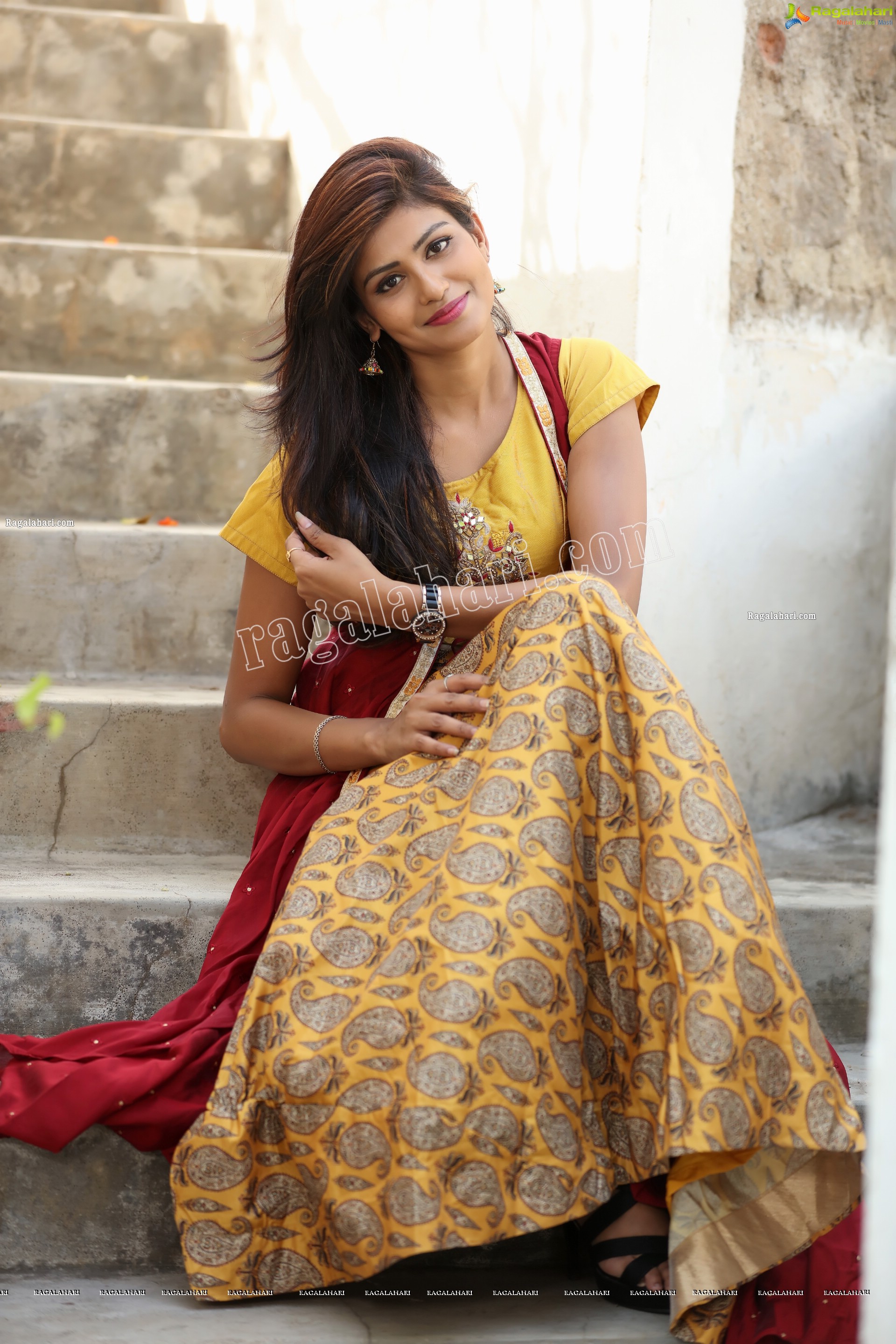 Sweta Singh in Yellow Embellished Lehenga With Jacket, Exclusive Studio Shoot