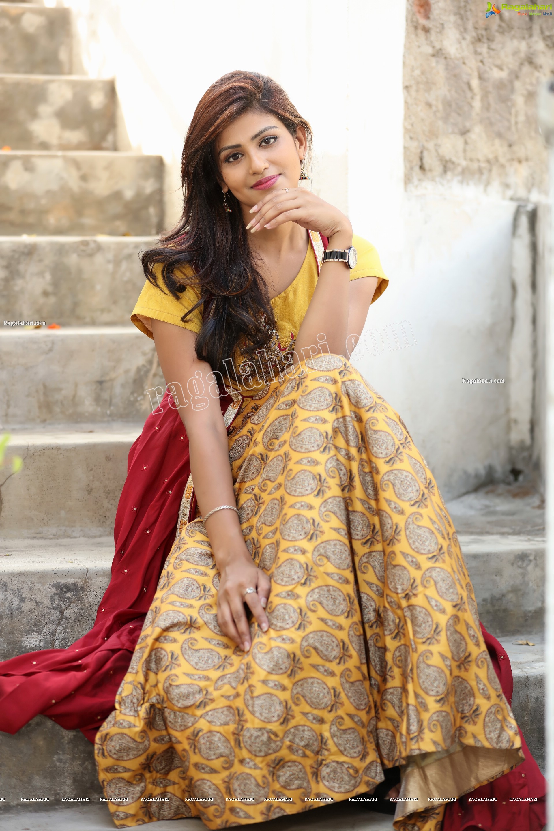 Sweta Singh in Yellow Embellished Lehenga With Jacket, Exclusive Studio Shoot