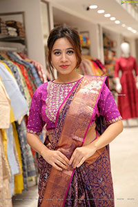 Ananya Tanu In Silk Saree