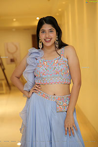 Bhawna Mishra in Sky Blue Designer Lehenga