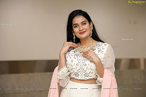 Jenny Honey in White Designer Lehenga