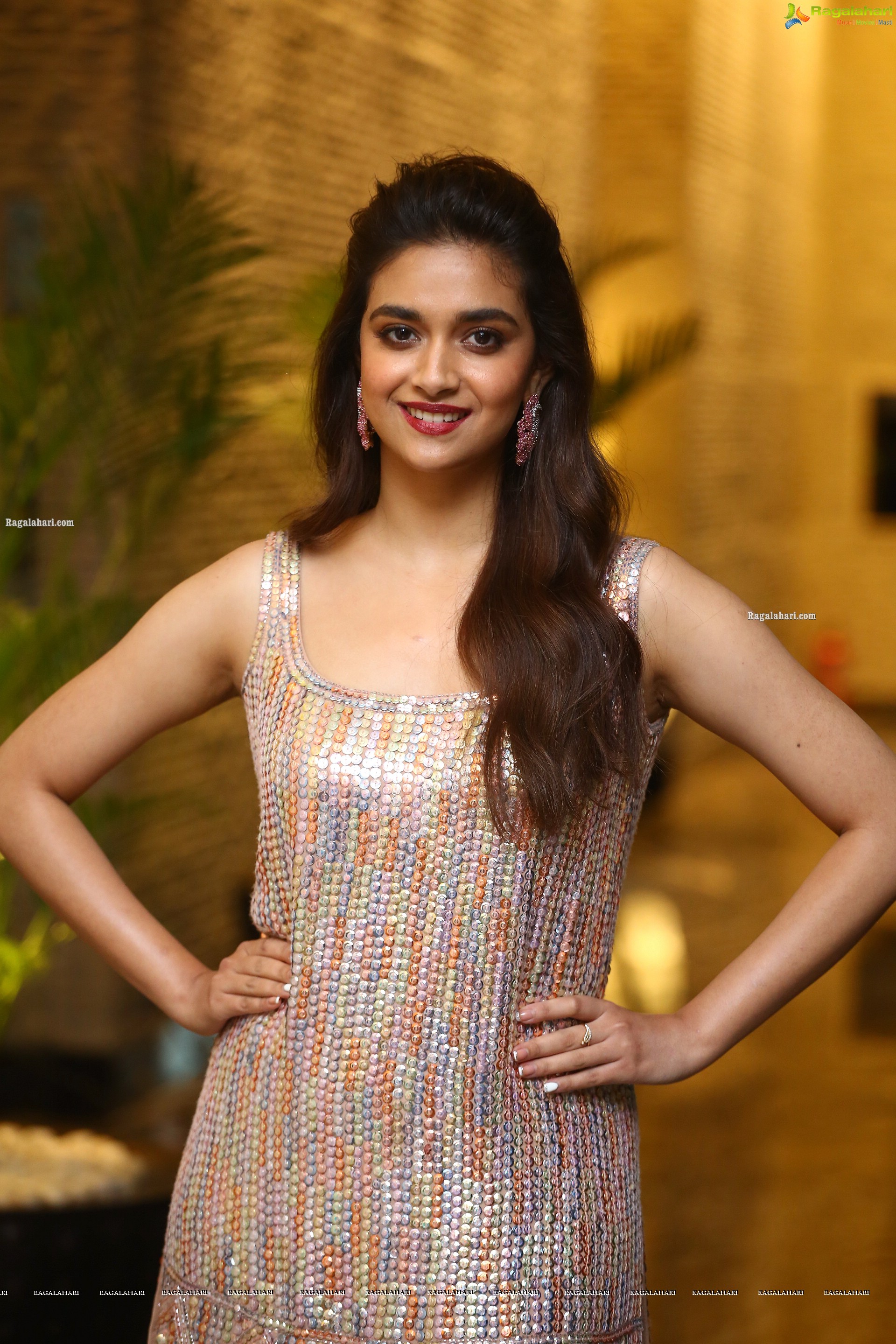 Keerthy Suresh at Gandhari Musical Song Launch Event, HD Photo Gallery