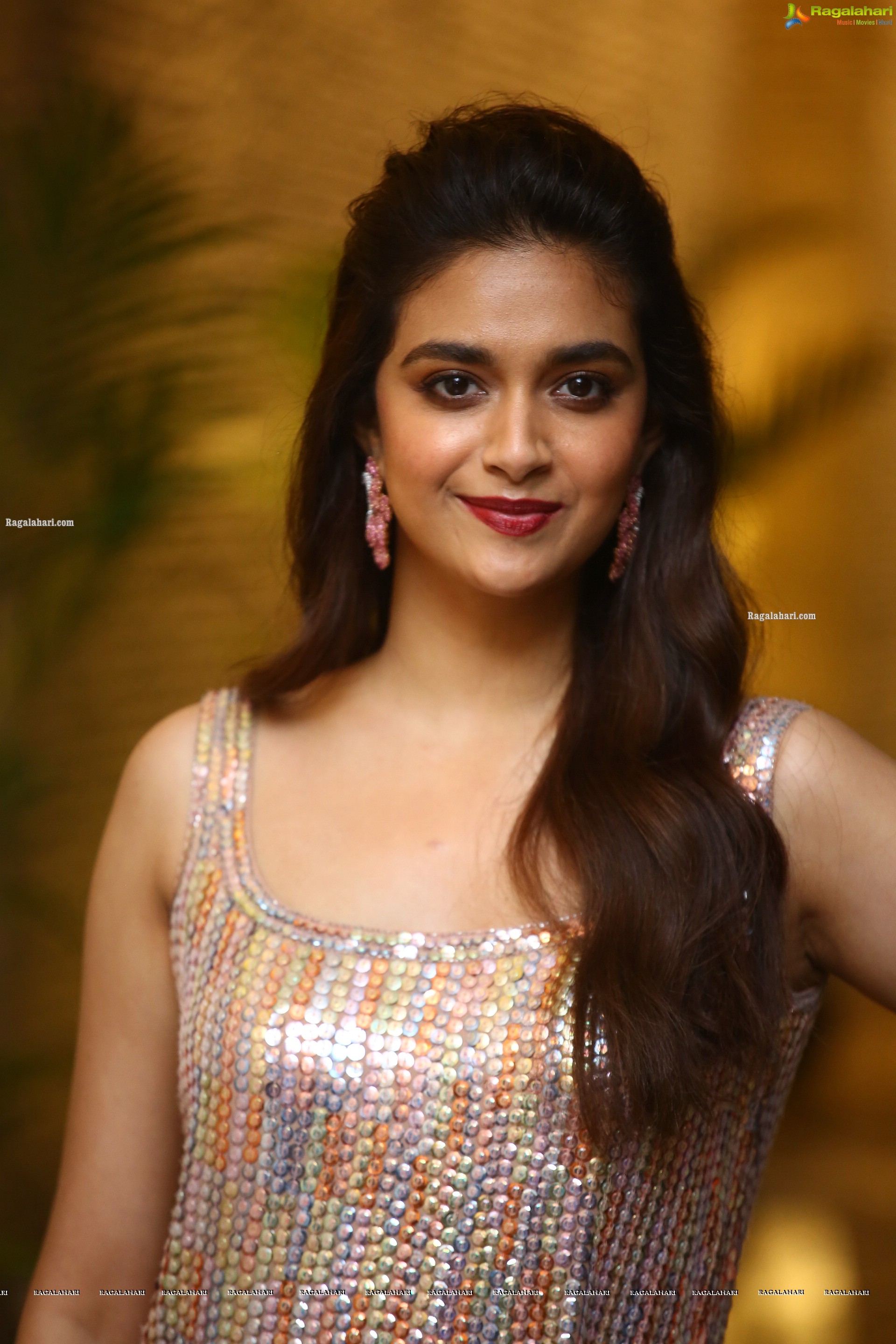 Keerthy Suresh at Gandhari Musical Song Launch Event, HD Photo Gallery