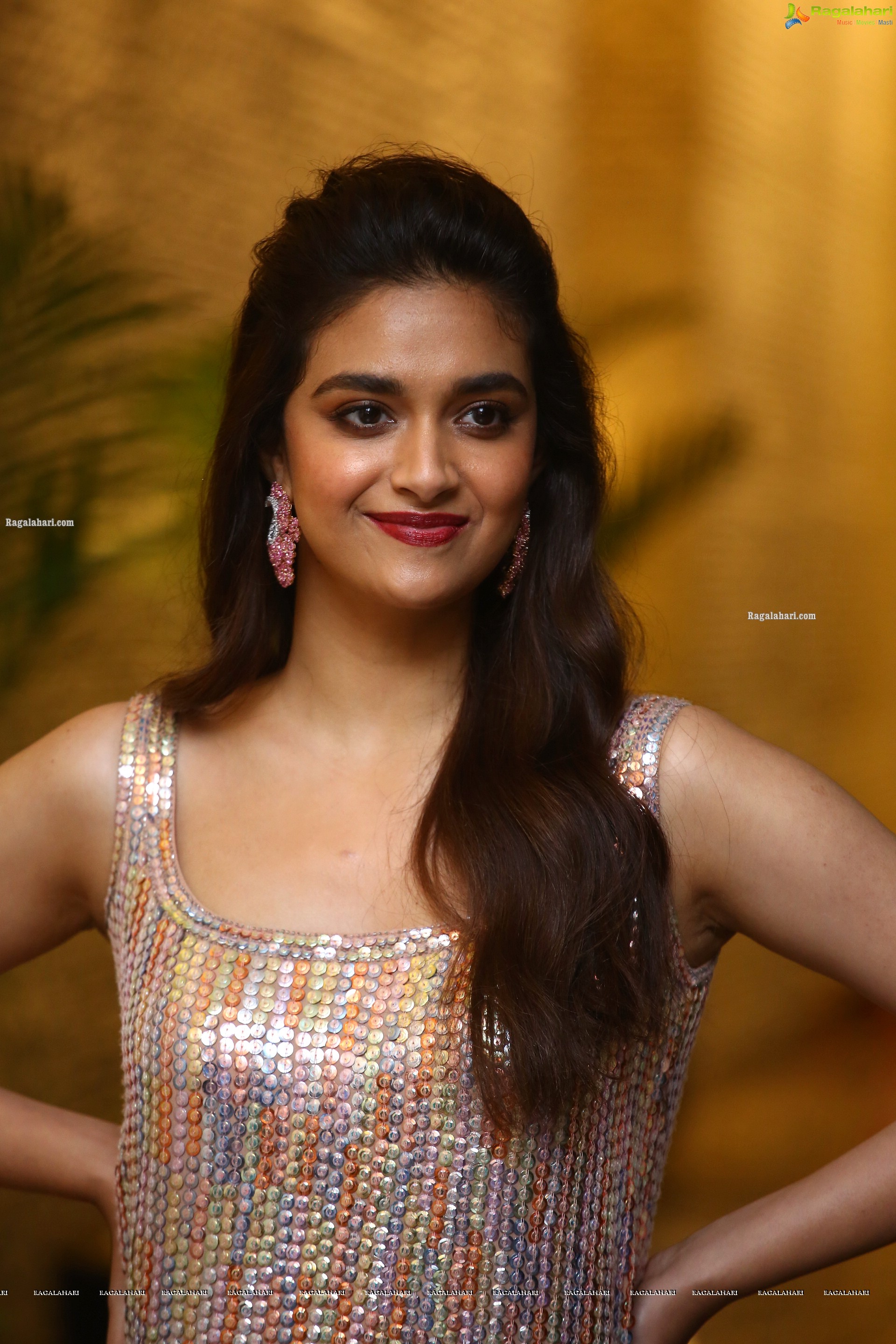 Keerthy Suresh at Gandhari Musical Song Launch Event, HD Photo Gallery