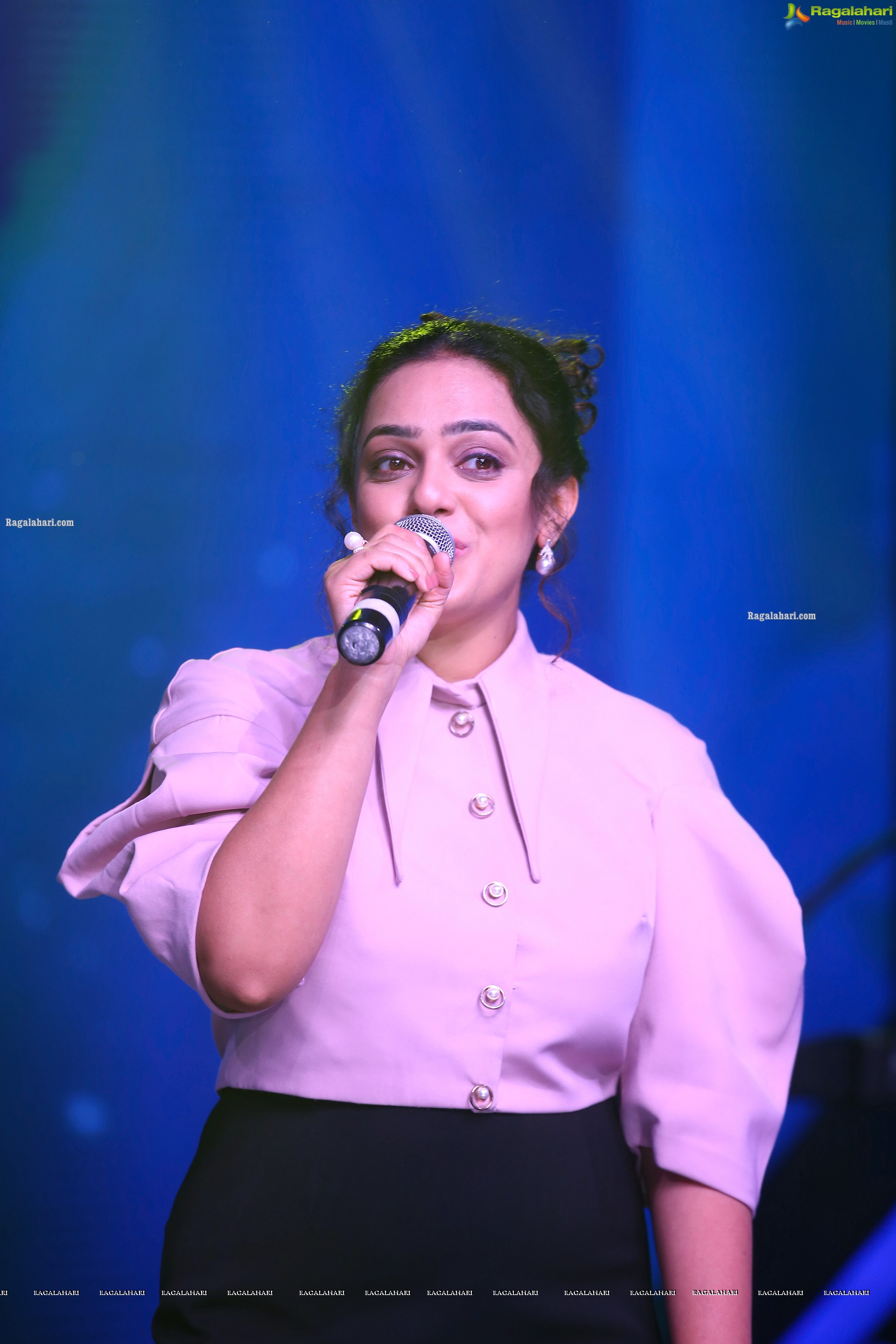 Nithya Menon at Telugu Indian Idol Curtain Raiser, HD Photo Gallery