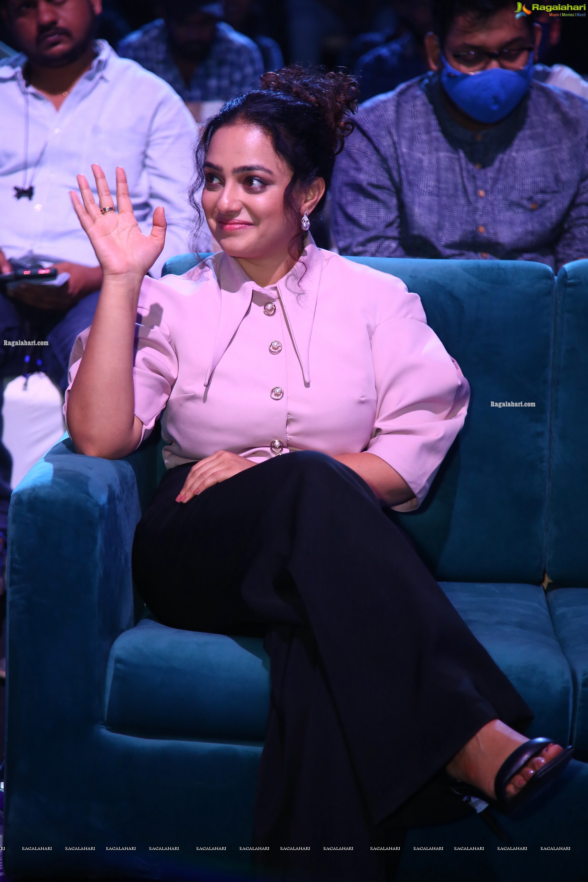 Nithya Menon at Telugu Indian Idol Curtain Raiser, HD Photo Gallery