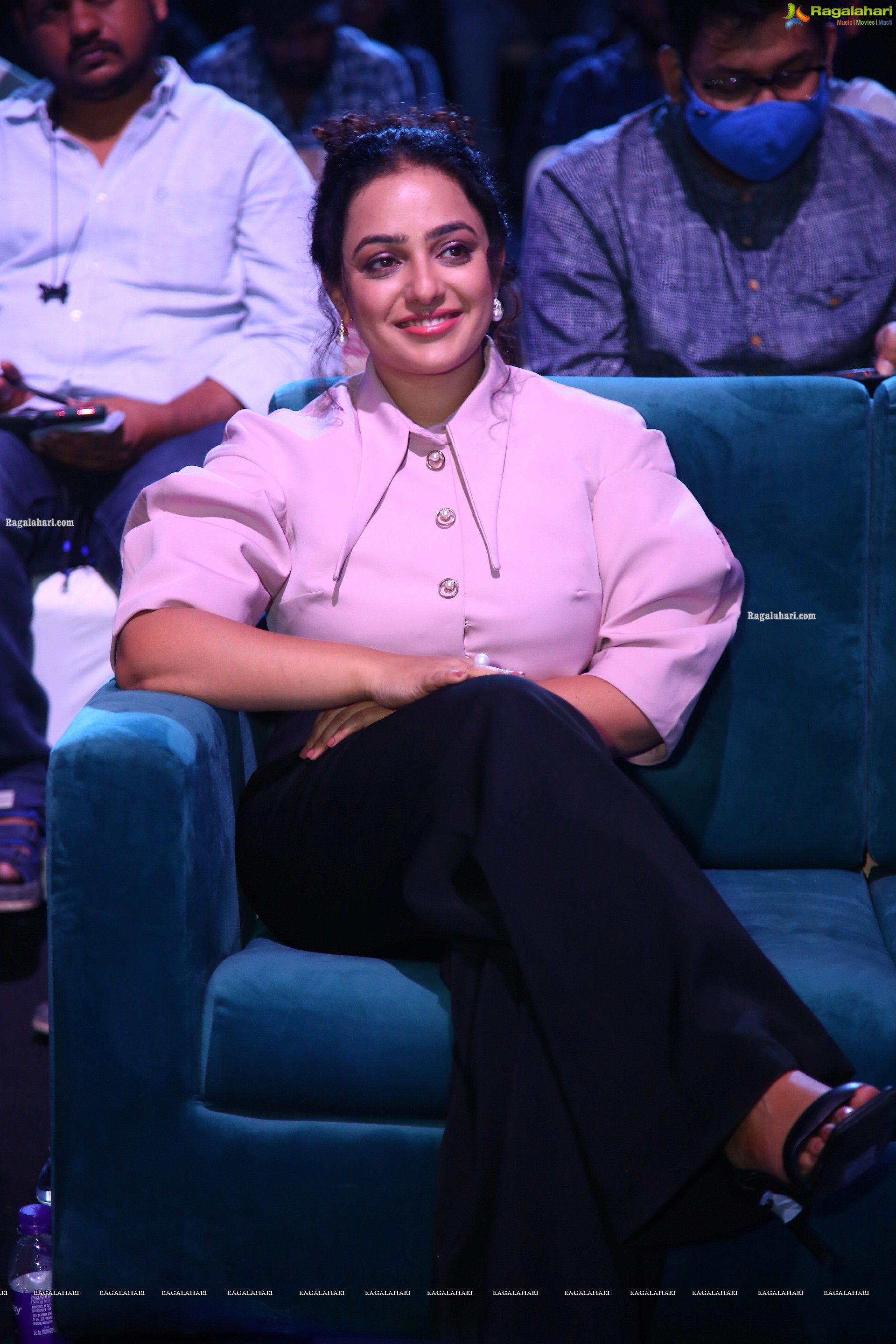 Nithya Menon at Telugu Indian Idol Curtain Raiser, HD Photo Gallery