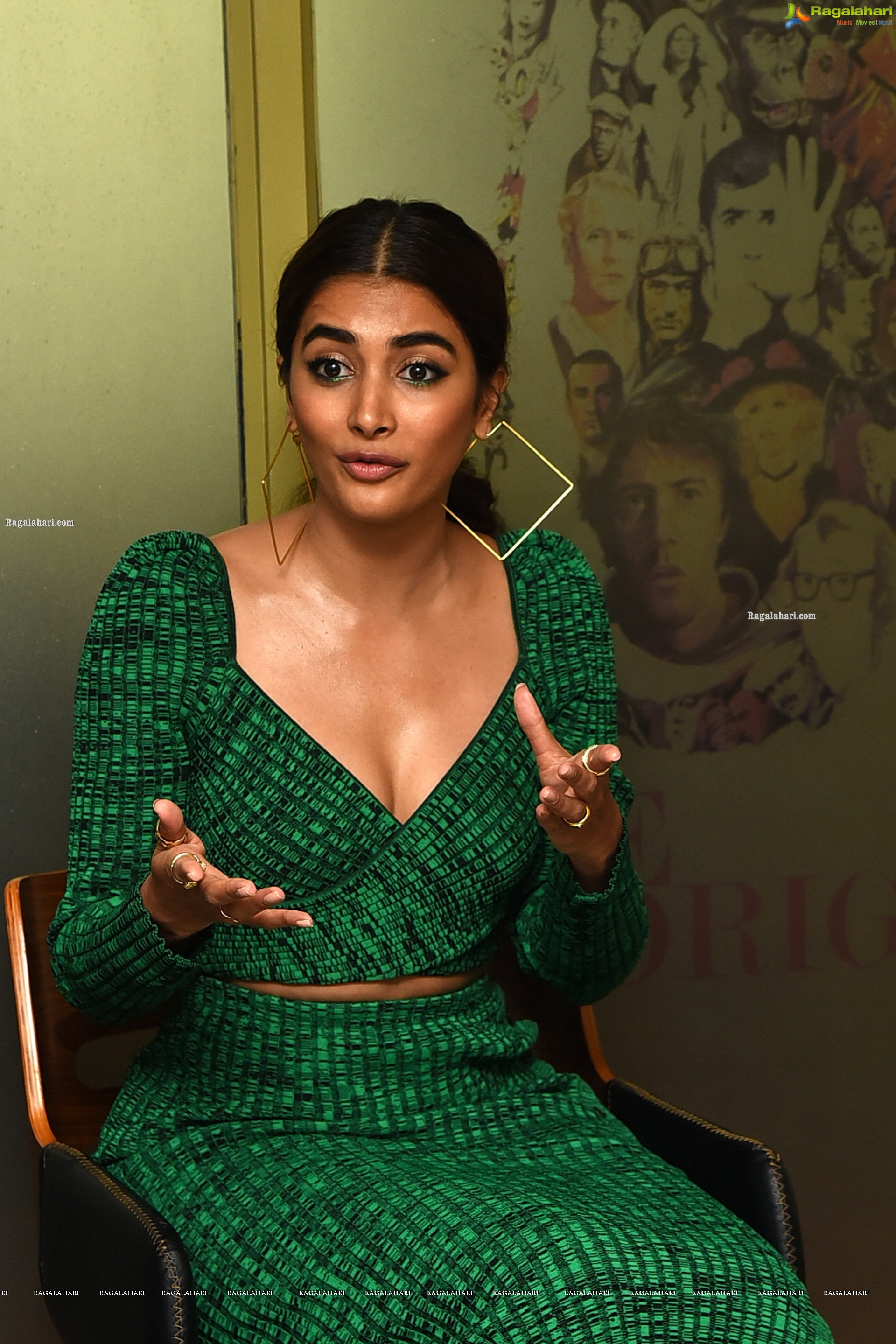 Pooja Hegde at Radhe Shyam Movie Interview, HD Photo Gallery