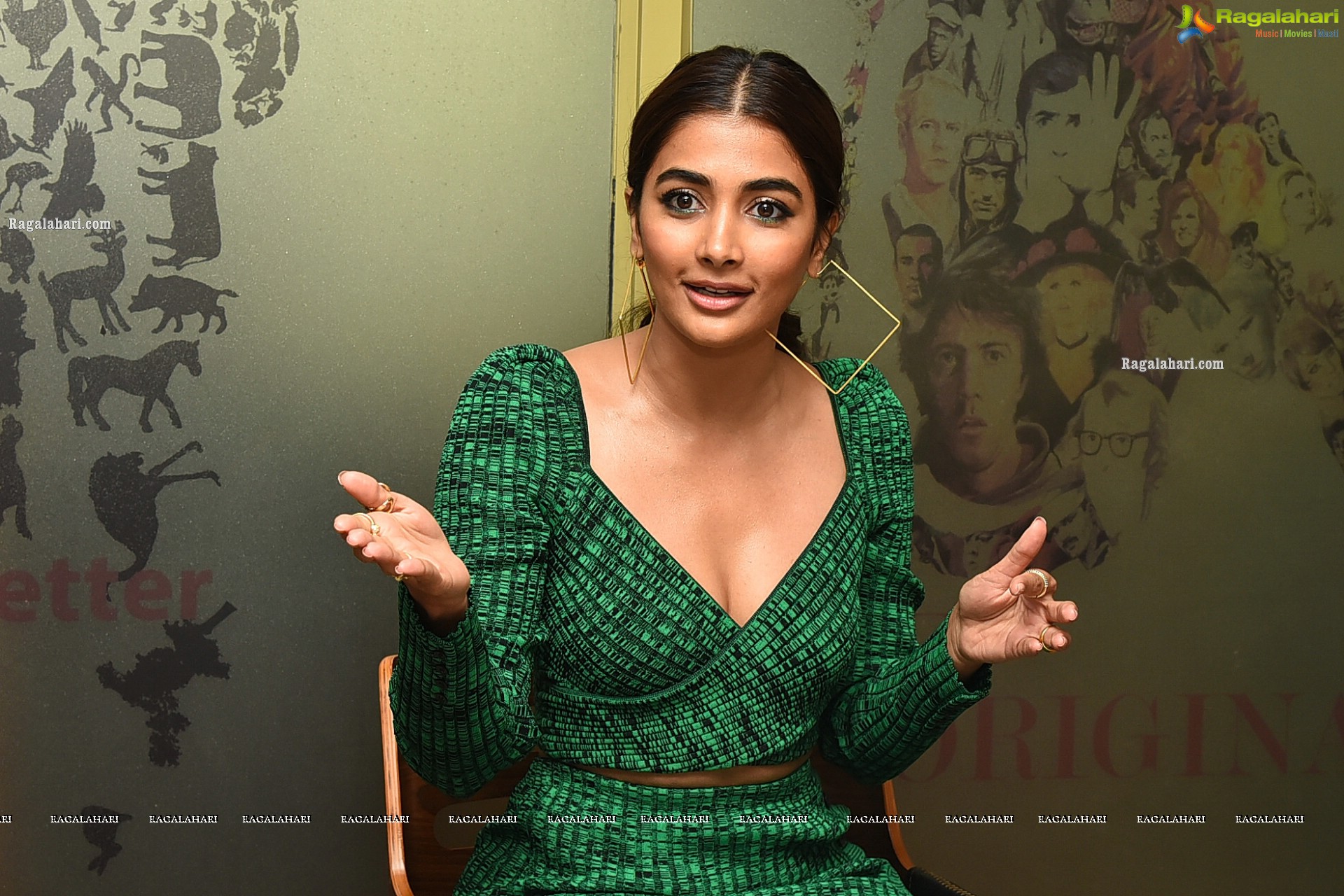 Pooja Hegde at Radhe Shyam Movie Interview, HD Photo Gallery