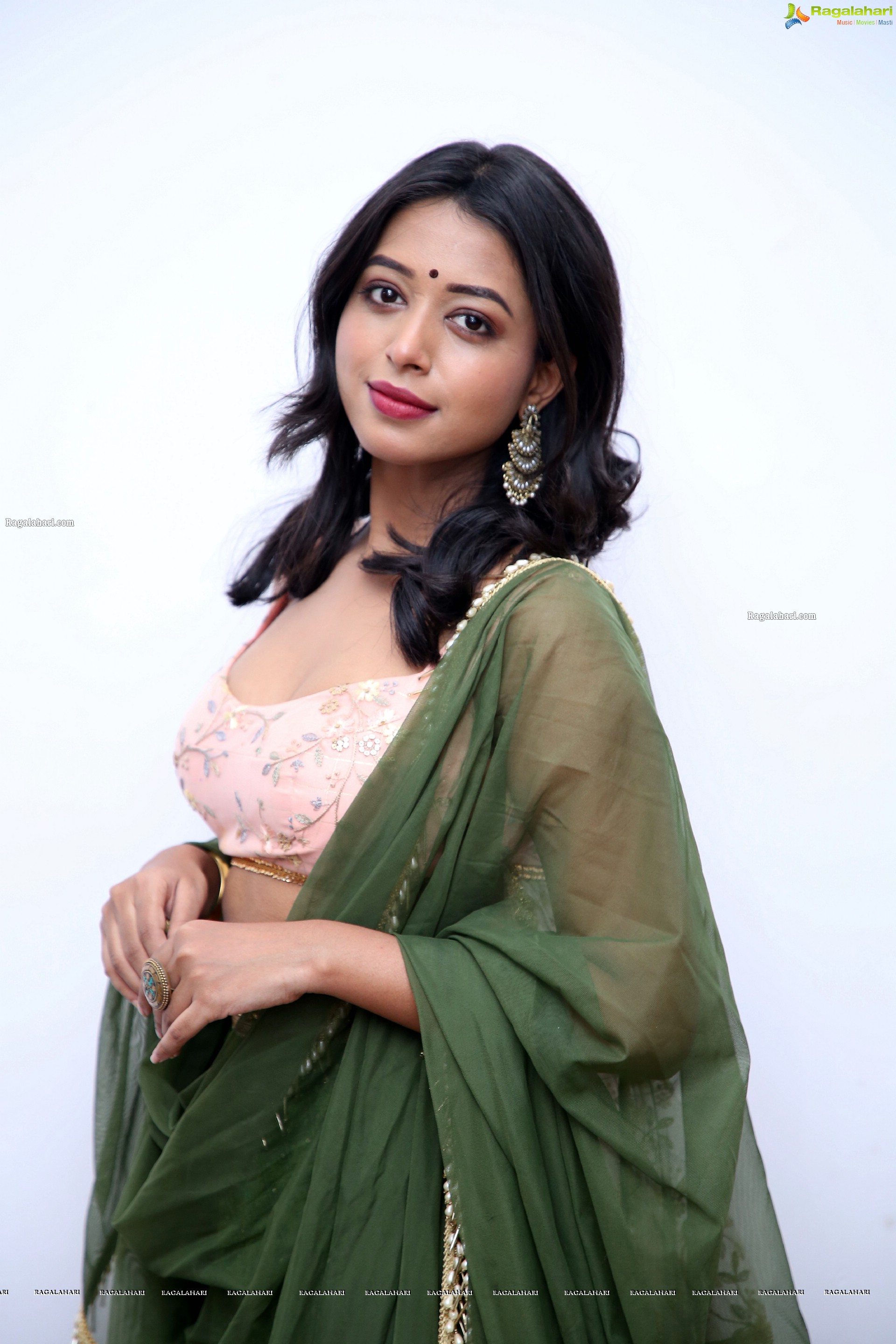 Rittika Chakraborty in Green Designer Lehenga, HD Photo Gallery