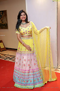 Sahasra Reddy in Yellow Lehenga Choli