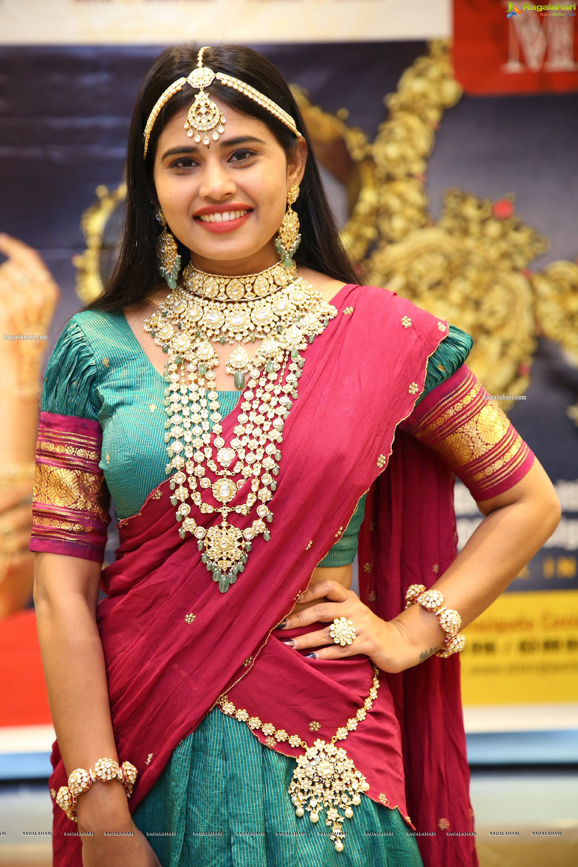 Sahasra Reddy in Traditional Jewellery, HD Photo Gallery