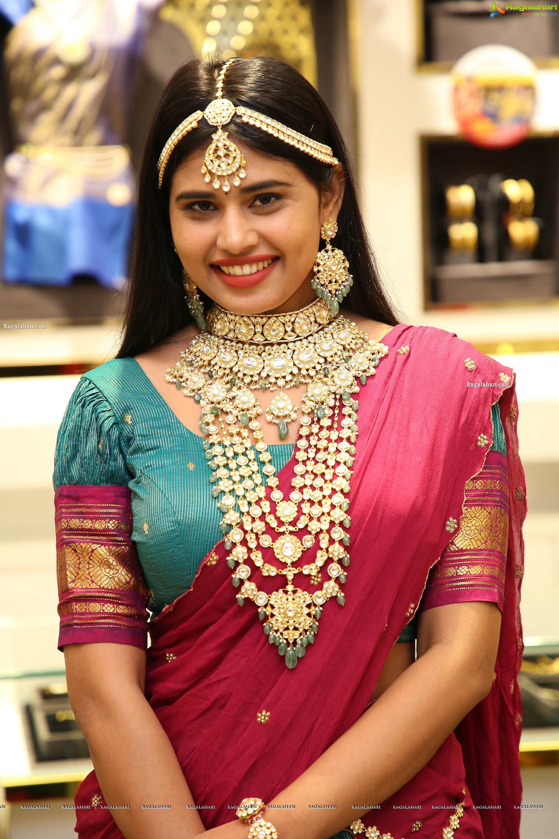 Sahasra Reddy in Traditional Jewellery, HD Photo Gallery