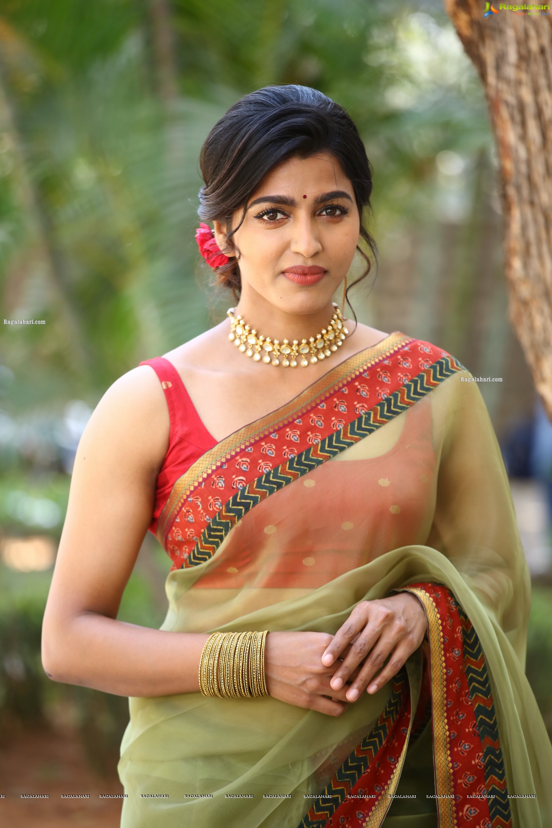 Sai Dhanshika at Shikaru Movie Trailer Launch, HD Photo Gallery