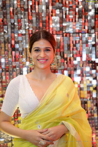 Shraddha Das in Lime Green Saree