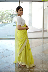 Shraddha Das in Lime Green Saree