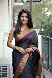 Srilekha Stills in Black Saree