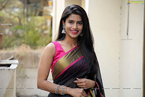 Srilekha Stills in Black Saree