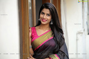 Srilekha Stills in Black Saree