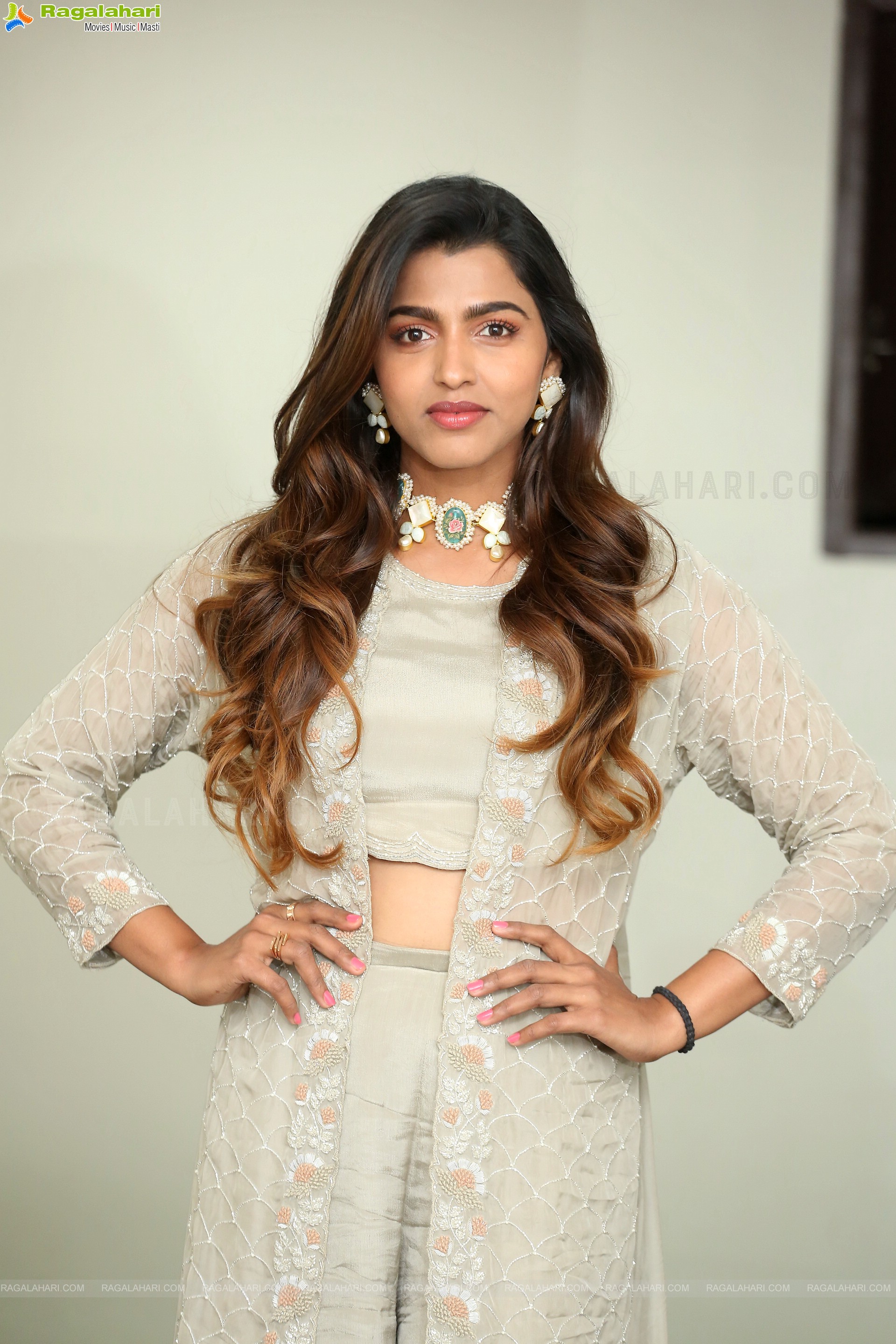 Sai Dhanshika at Sri Siddi Vinayaka Movie Makers Launch, HD Stills