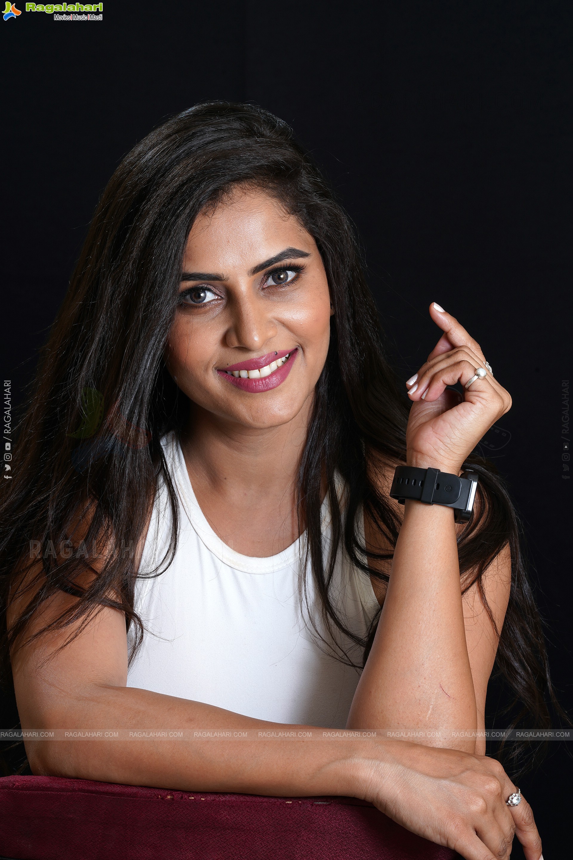 Jyothi Yadav in White Top and Denim Shorts, Exclusive Photoshoot