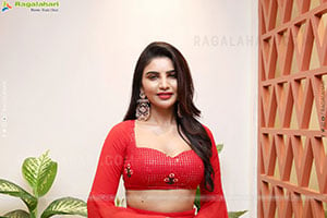 Varsha Latest Stills in Red Dress, HD Gallery