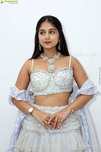 Jabili stills in White Lehenga Choli, HD Gallery