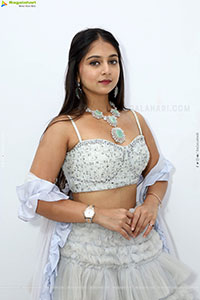 Jabili stills in White Lehenga Choli, HD Gallery