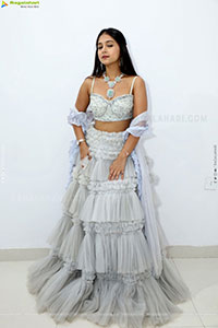 Jabili stills in White Lehenga Choli, HD Gallery