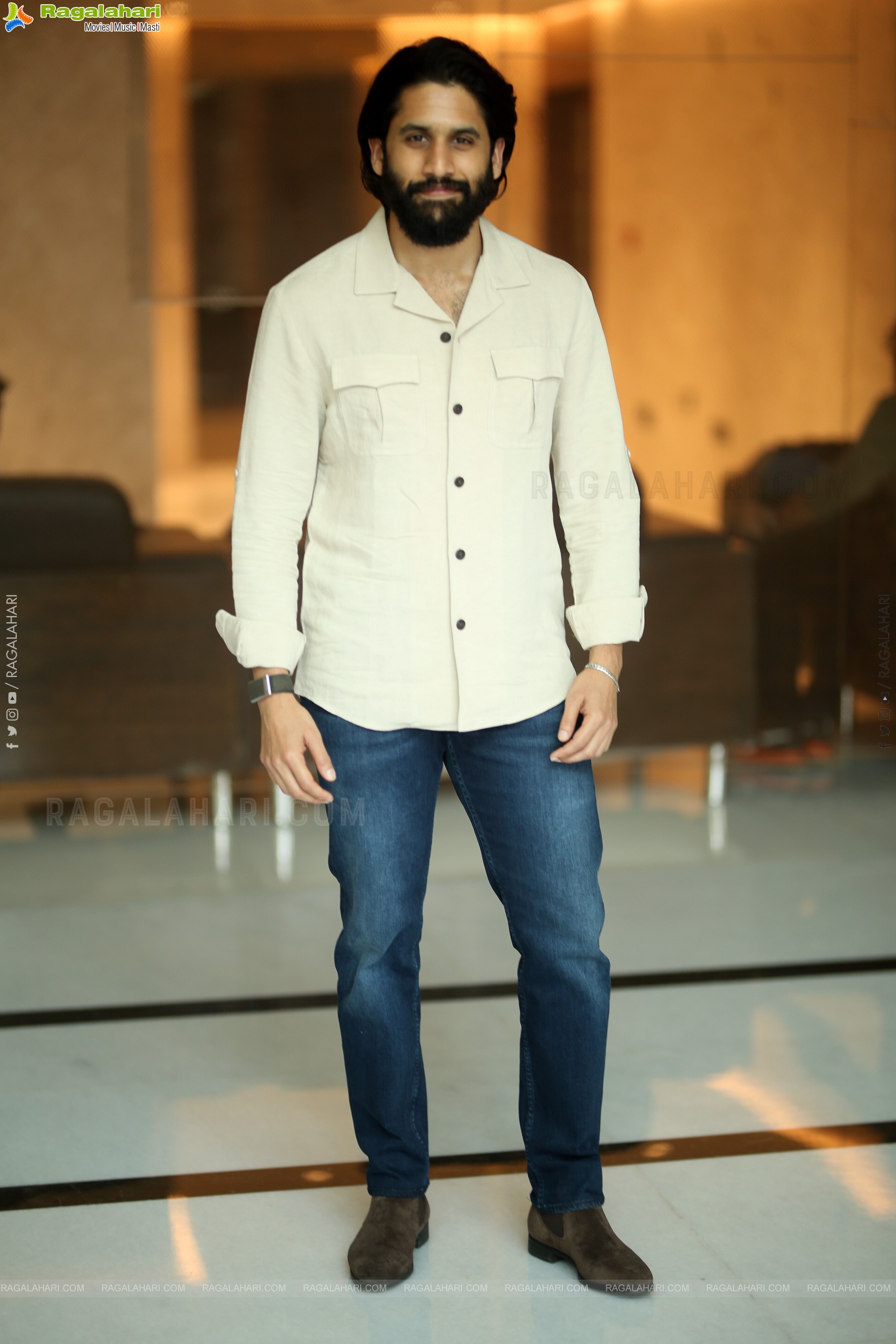 Naga Chaitanya at Thandel Interview, HD Gallery