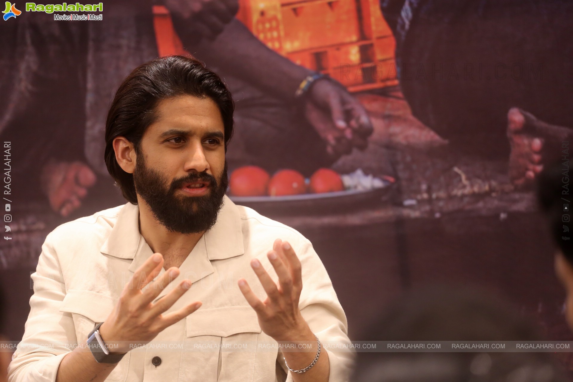 Naga Chaitanya at Thandel Interview, HD Gallery