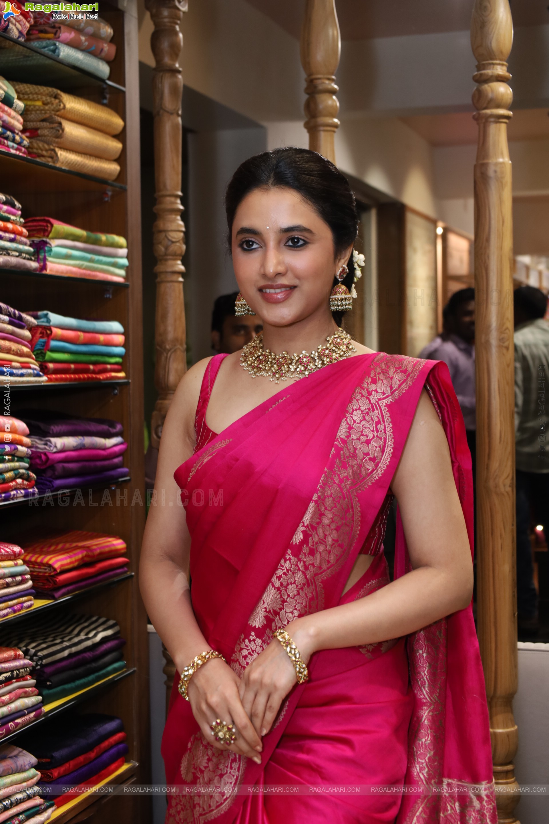 Priyanka Mohan at Xiti Weaves Wedding Collections Launch, HD Gallery