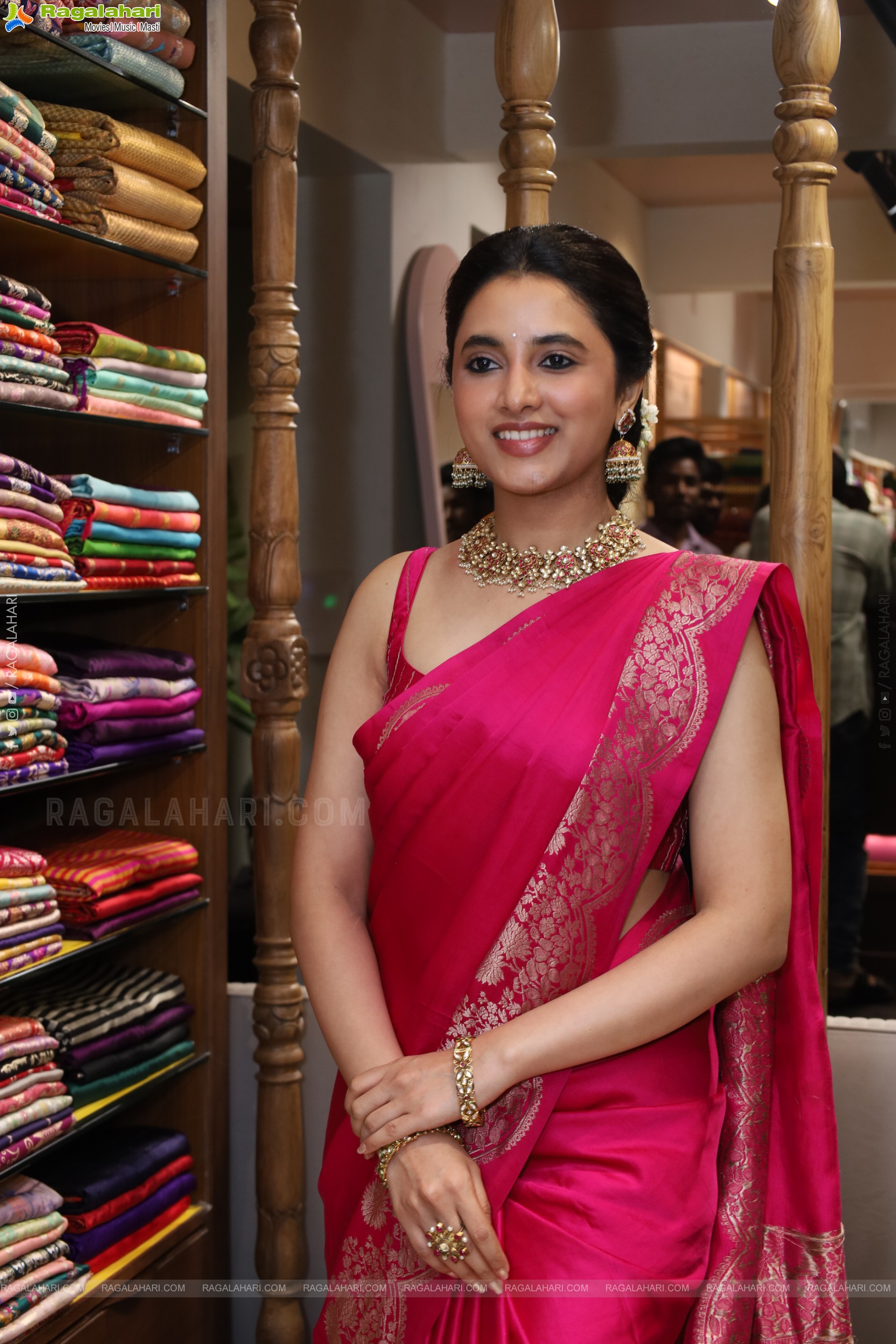 Priyanka Mohan at Xiti Weaves Wedding Collections Launch, HD Gallery