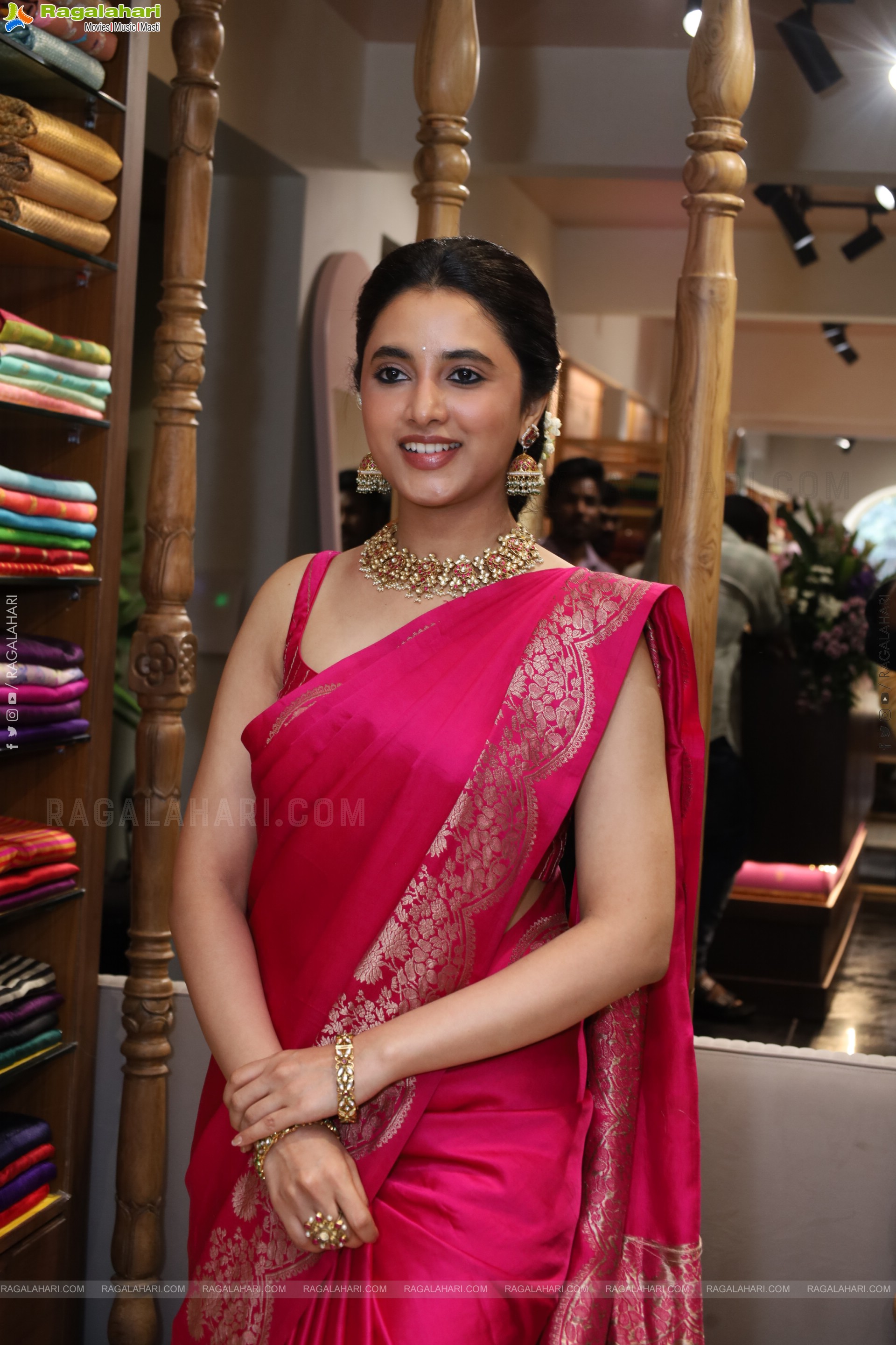 Priyanka Mohan at Xiti Weaves Wedding Collections Launch, HD Gallery