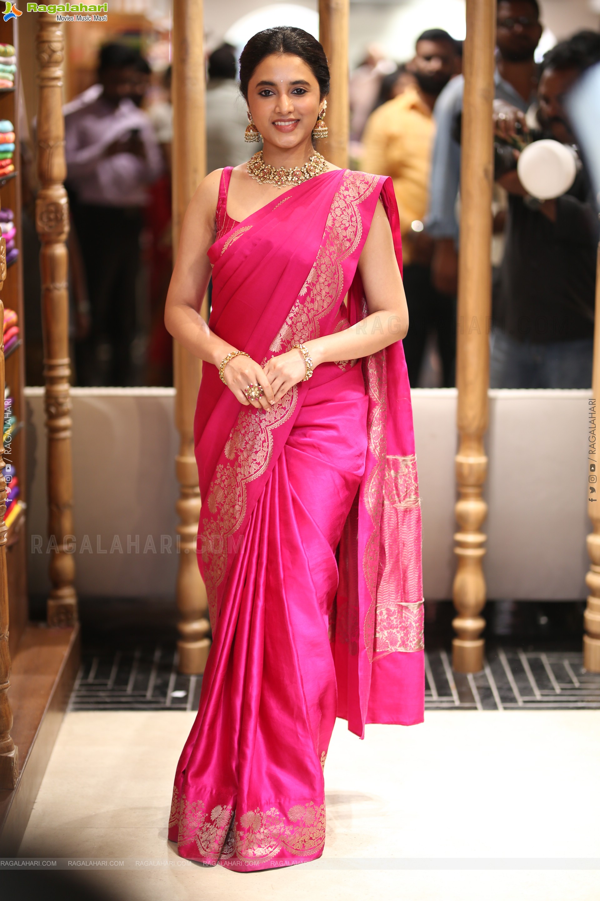 Priyanka Mohan at Xiti Weaves Wedding Collections Launch, HD Gallery